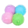 XTQ 7cm Puffer Ball Toy for Kids 5-7 Years Soft Squishy Hairly Toy Stress Relief Fidget Toy Made of TPR and PVA Plastic