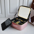 2023 New Style Makeup Bag Professional Mirror Can Adjust Brightness Travel Makeup Bag
