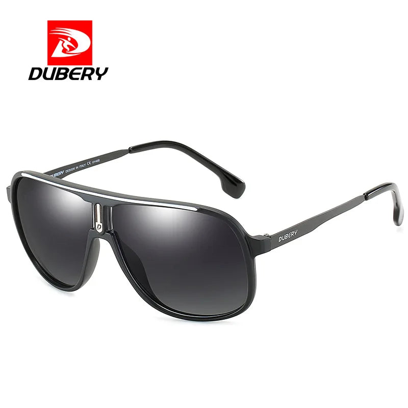 Dubery D107 UV400 New Arrival Men's Driving Polarized Sun Glasses Retro Metal Luxury Brand Outdoor Sunglasses