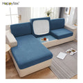 High Stretch Soft  1/2/3 Seaters L-Shaped Couch Seat Slipcover Furniture Protector Cover Sofa Covers Set for Individual Cushions