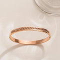 Wholesale Cheap Stainless Steel Plaint Twisted Wire Bracelet