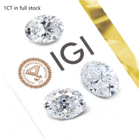 2CT 3CT Oval Cut IGI Certified DEF VVS VS Big Loose Created Starsgem Wholesale Synthetic HPHT CVD Lab Grown Diamond Filled