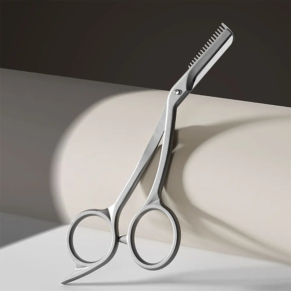 Newest Ultra Quality Stainless Steel Straight Makeup Comb Scissors Eyebrow Shaping Trimmer Eco-friendly Portable for Personal