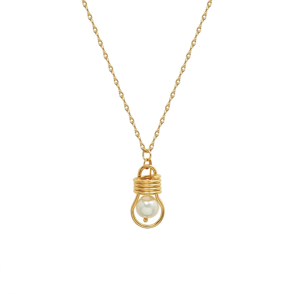 Wholesale Personalized Diamond Stainless Steel Women Pendant Necklace