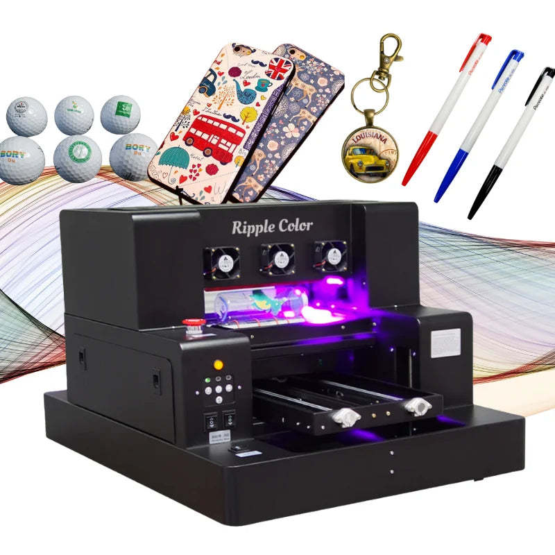 Small A3 3250 UV Flatbed Digital Metal Cloth Printer with XP600 Print Head Factory Price Stainless Steel Glass Chinese Factory