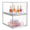 Modern Design Multi-Functional Transparent PET Makeup Organizer New Stackable Storage Drawers for Cosmetics Jewelry Lipstick