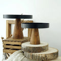 Factory Direct Dessert Table Cake Stand Ins Style Wedding Photo Prop Tray Nordic Log Color Tall Cake Wooden Plate