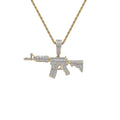 CN401  Hip Hop Iced Out Brass Pendant Cubic Zircon Ice Necklace
