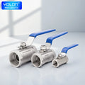 Yolon Brand DN65 1/2"-4" Stainless Steel 316/304 CF8M 316L Manual 2-Way Angle Ball Valve PTFE Sealing for Water OEM Supported