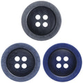 Round Retro Gradient Color Hand Sewn Four-eyes Resin Button for Denim Jacket Suit Shirt Cardigan Sewing on Garment Buttons