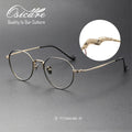 High Quality Pure Titanium Retro Eye Glasses Optical Frame Vintage Lens Eyeglasses Wholesale Eyewear Men Matte Black Myopia Y2k