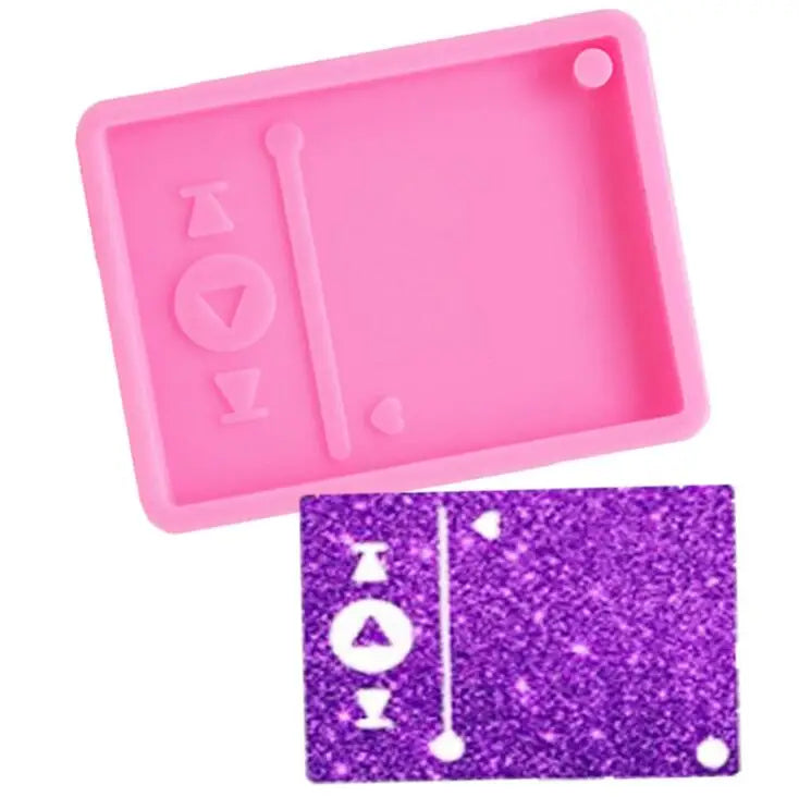 HY Media Player Keychain Molds for DIY Keychain Jewelry Crafts Making