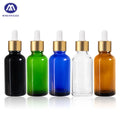Luxury Amber Glass Good Price Serum Elegant 1Oz Glass 30 Ml Hair Essential Oil Dropper Bottles for Essential Oil