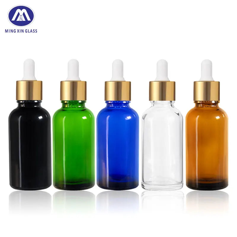 Luxury Amber Glass Good Price Serum Elegant 1Oz Glass 30 Ml Hair Essential Oil Dropper Bottles for Essential Oil