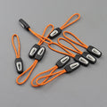 Custom 3d Silicone Zipper Puller PVC Zipper Slider Rubber Zipper Head With Waxed String for Sports Clothes