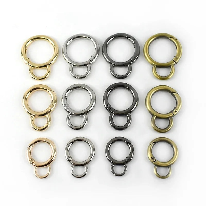 Meetee F1-26 17/20/25mm Figure 8 Ring Alloy O-ring Hook DIY Open Spring Ring Connection Buckle