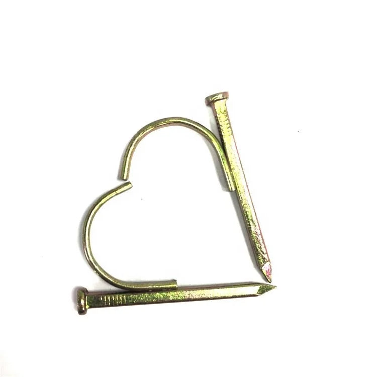 White Zinc Yellow Steel Conduit Hook Clip Nails Water Anti-Rust Pipe Fixing Nails with Hook Steel Pipe Clamps Hook Pipe Nails