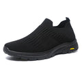 New Design Men's Outdoor Sports Sneakers Breathable Zapatillas Negras Para Slip on Casual Shoes