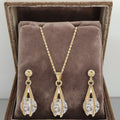 S-126 xuping Jewelry Fashion Popular Elegant Lively Daily Special Design Romantic Gift Zircon Stainless Steel 24K Jewelry Set