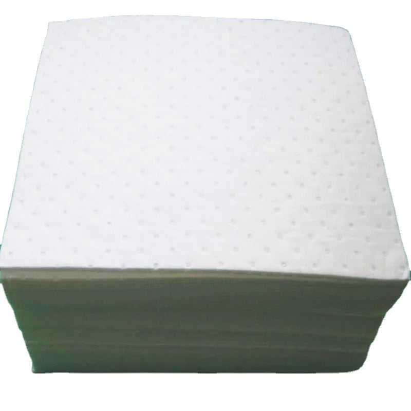 Oilspillpro OOA-M0300 15*19 Medium Weight Dimpled Industrial Liquid Absorbing Materials Absorb Oil Spill Oil Absorbent Pads