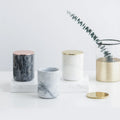 Marble Candle Wholesale Luxury Storage Jar Coffee Candy Custom Marble Candle Jar With Lid
