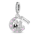 [Codedog] Romantic Moon Wedding Text Customizable Silver Plated Charm Bead Factory Direct Original Design DIY Fine Jewelry