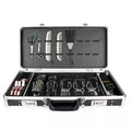 Aluminum Barber Tool Case Salon Stylist Beauty Tool Box Organizer with Scissors Storage OEM Supported