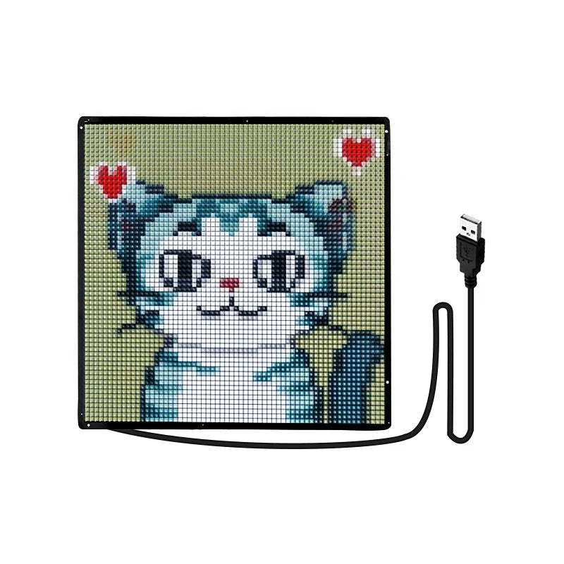 64*64 Full Color Wireless Transmission Diy Flexible Led Display Panels for Backpack