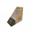 Wholesale Disposable Cardboard Custom Printing Triangle Sandwich and Sushi Boxes with Custom Logo and Color