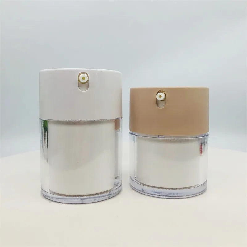 PP AS Double Wall Vacuum Lotion Cream Moisturizer 30Ml 50Ml Plastic Cosmetic Airless Serum Pump Bottle