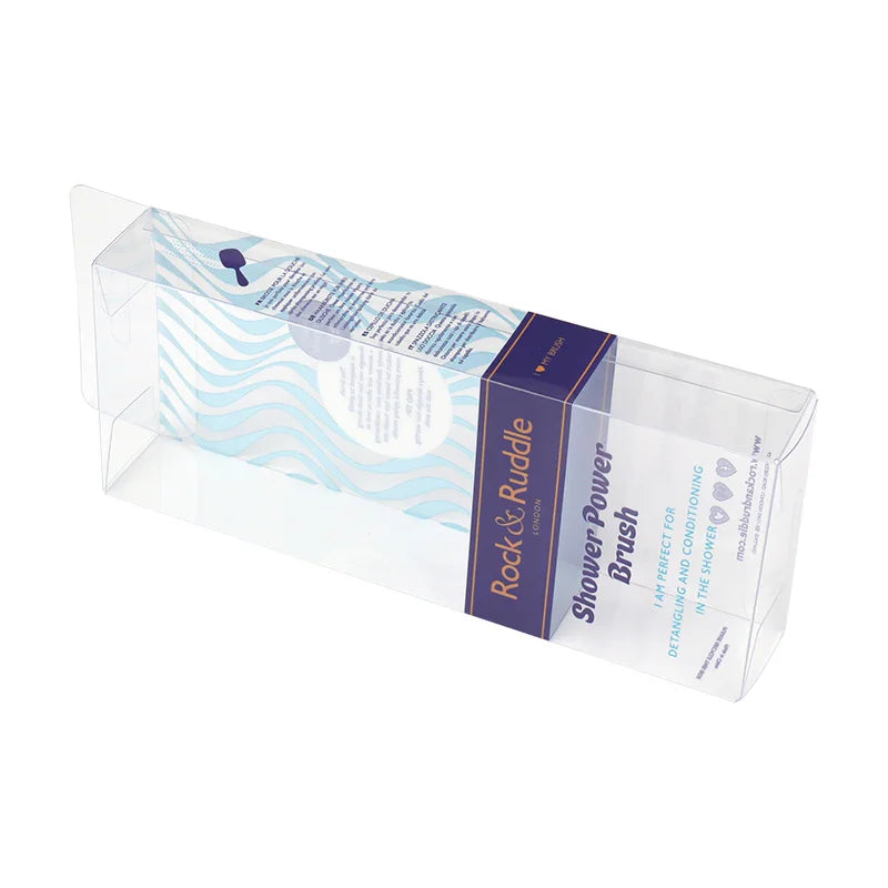 Accept Custom Printing PVC PET RPET PP Plastic Packaging Box for Hair Brush