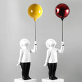 Nordic Resin Crafts for Living Room Creative Balloon Boy & Girl Sculpture Ornaments Home Accessories