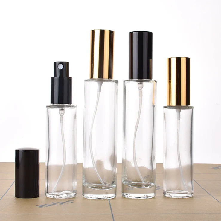 Wholesale Refilled Cosmetic Bottle 30ml 50ml Empty Round Perfume Glass Spray Bottle