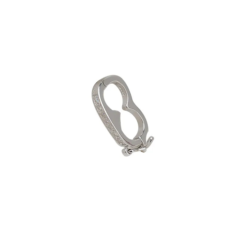 100% Real 925 Sterling Silver Jewelry Bulk Price Universal Adjustable Double-Hole DIY Clasp Accessories Findings & Components