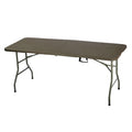 Customized Outdoor HDPE Plastic Rectangular Folding Picnic Table Colors Options for Camping Parks Courtyards Dining Hotels