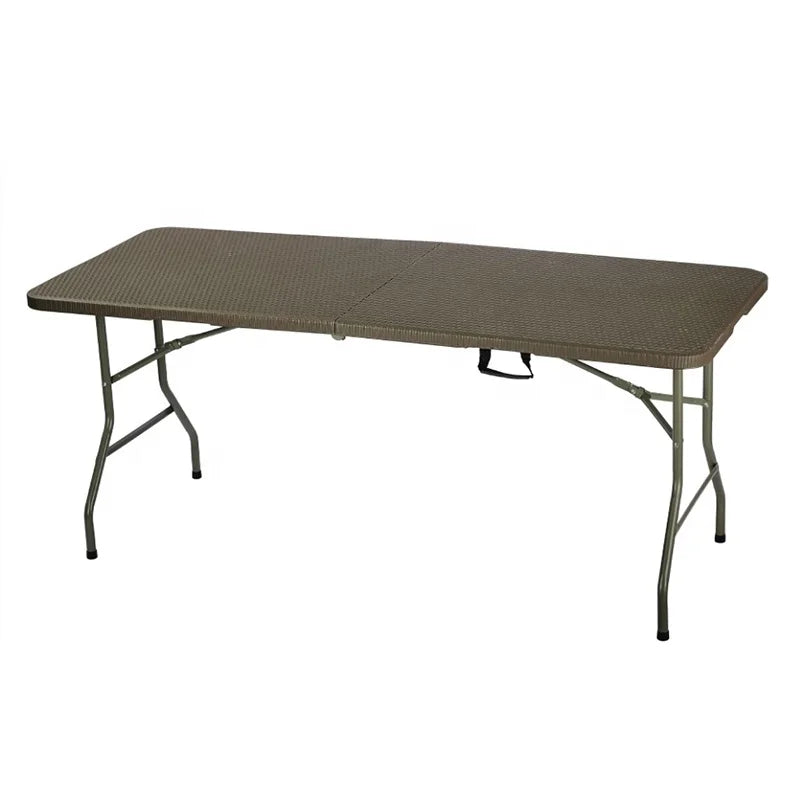 Customized Outdoor HDPE Plastic Rectangular Folding Picnic Table Colors Options for Camping Parks Courtyards Dining Hotels