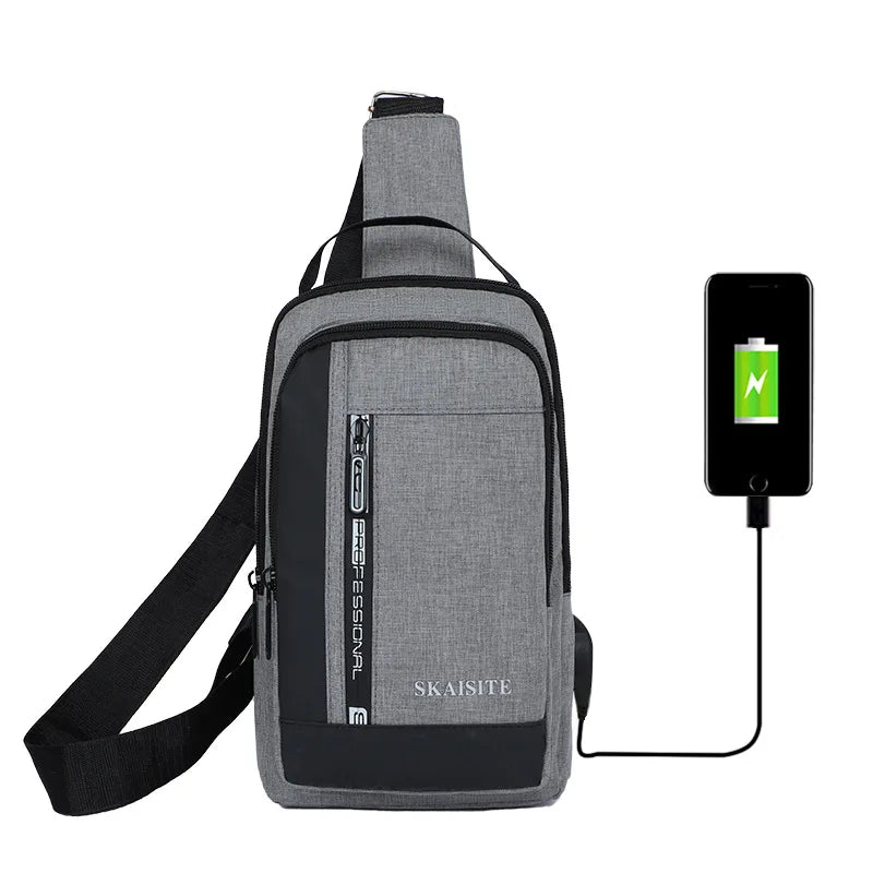 2022 New Men's Travel Small Bag Shoulder Crossbody Bag Large Capacity Fashion Casual Men's Chest Bag