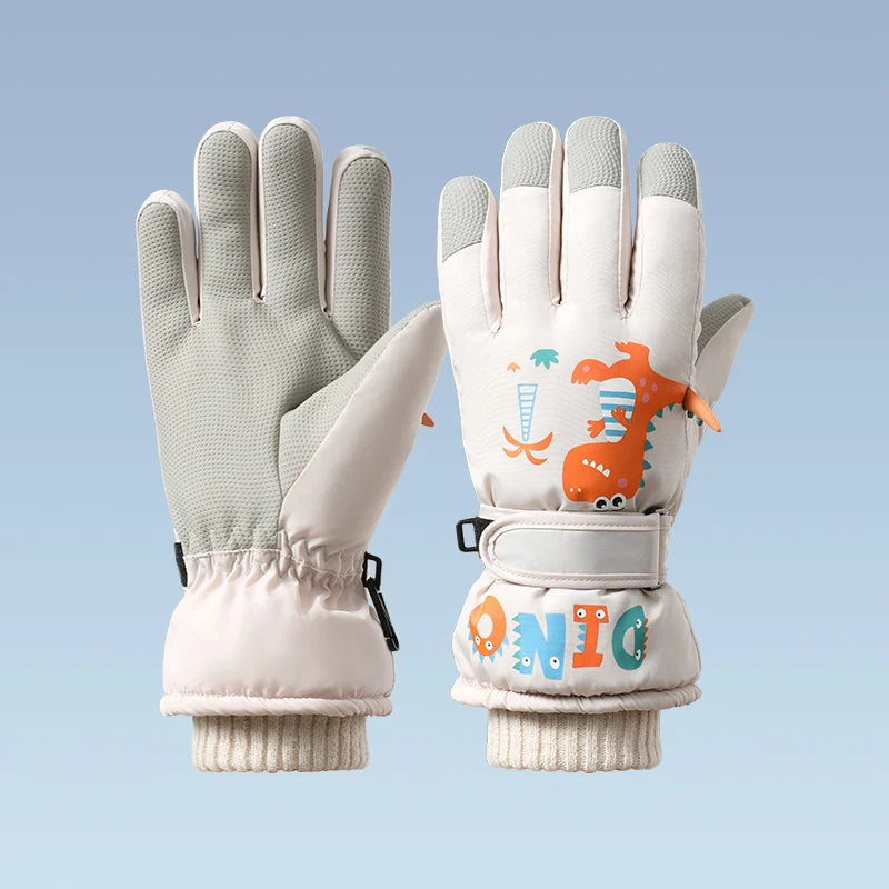 Winter Waterproof Snowboard Snow  Insulate Warm Touchscreen Cold Weather Ski Gloves for Kids