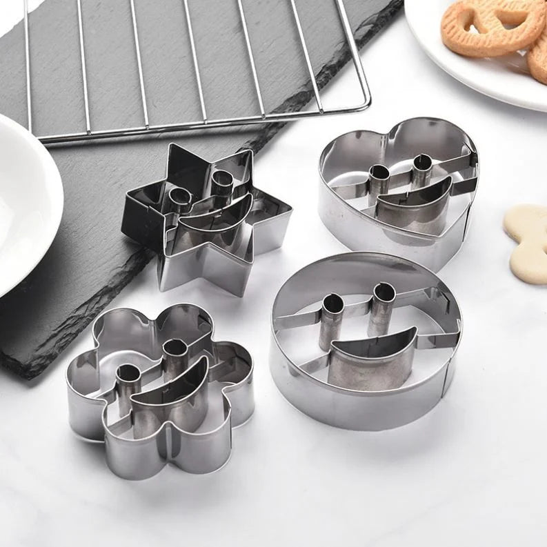 Whosale Custom Baking Mold Round Heart Gingerbread Star Shape Metal Stainless Steel Cookie Cutter Set