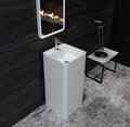Surface Free Standing Basin Freestanding Basin Wash Basin Modern Hotel Polished Pedestal Sinks Factory Wholesale Price Solid 9L