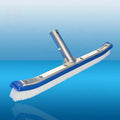 Hot Sell 18" Standard Plastic Curved Pool Wall Brush Wall&tile Brush with Polished Heavy Polished Heavy Duty Alu Back and Handle