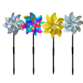 Garden Ornaments Windmill Reflective Pinwheel Repellent Devices Deterrent to Scare Birds Away From Yard Patio Garden Farm