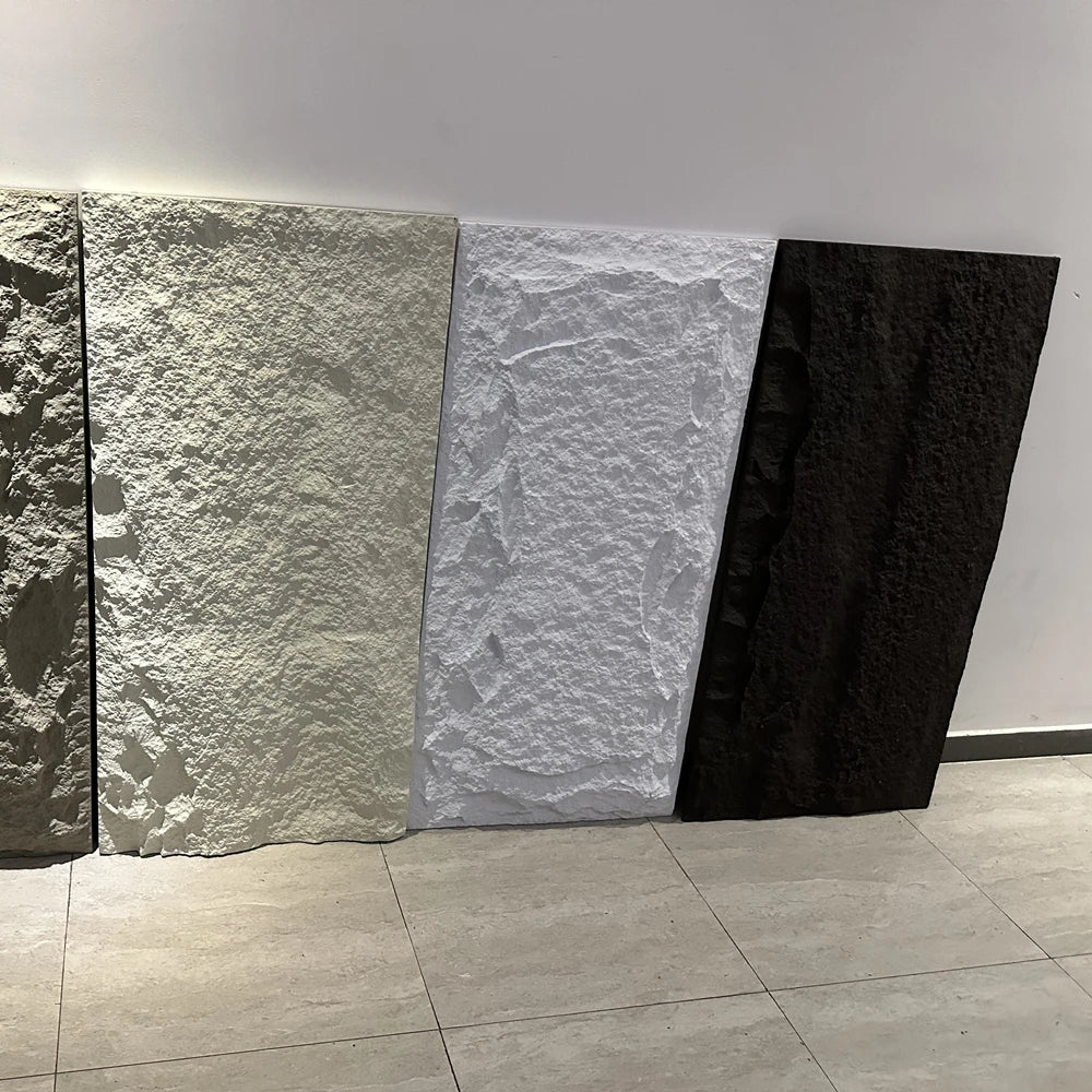 Natural Manufactured Pu Stone Wall Panel Soundproof Waterproof Artificial Stone
