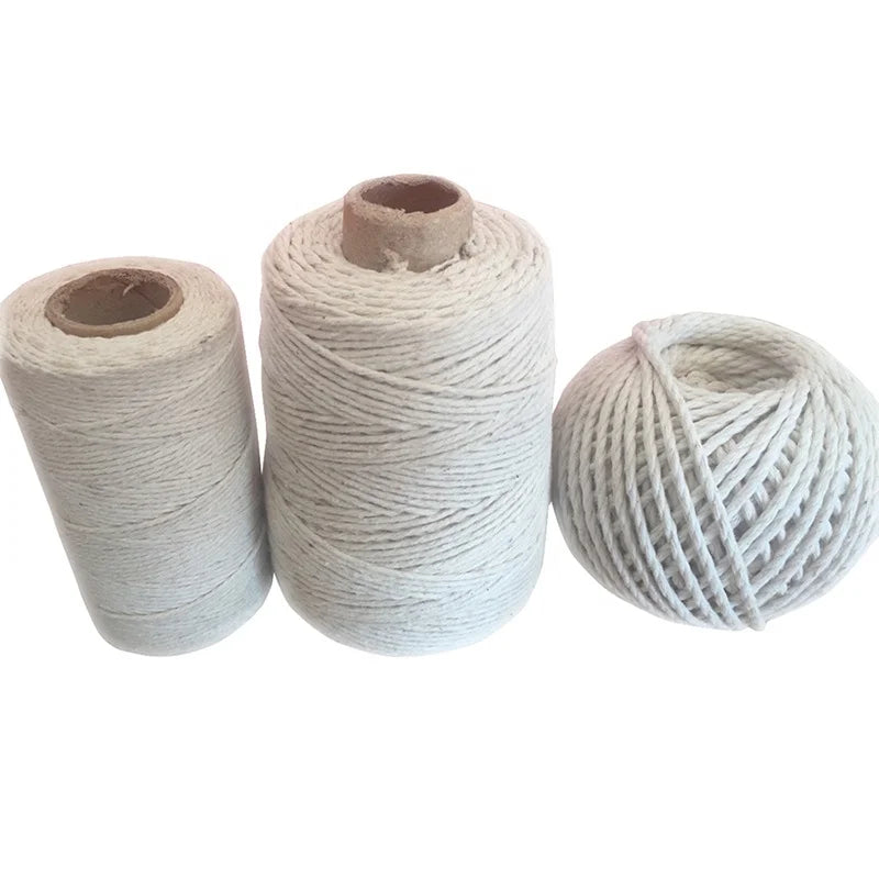 Wholesale High Quality 3 Ply Cotton Twine 1mm 2mm 3mm  Cotton Rope
