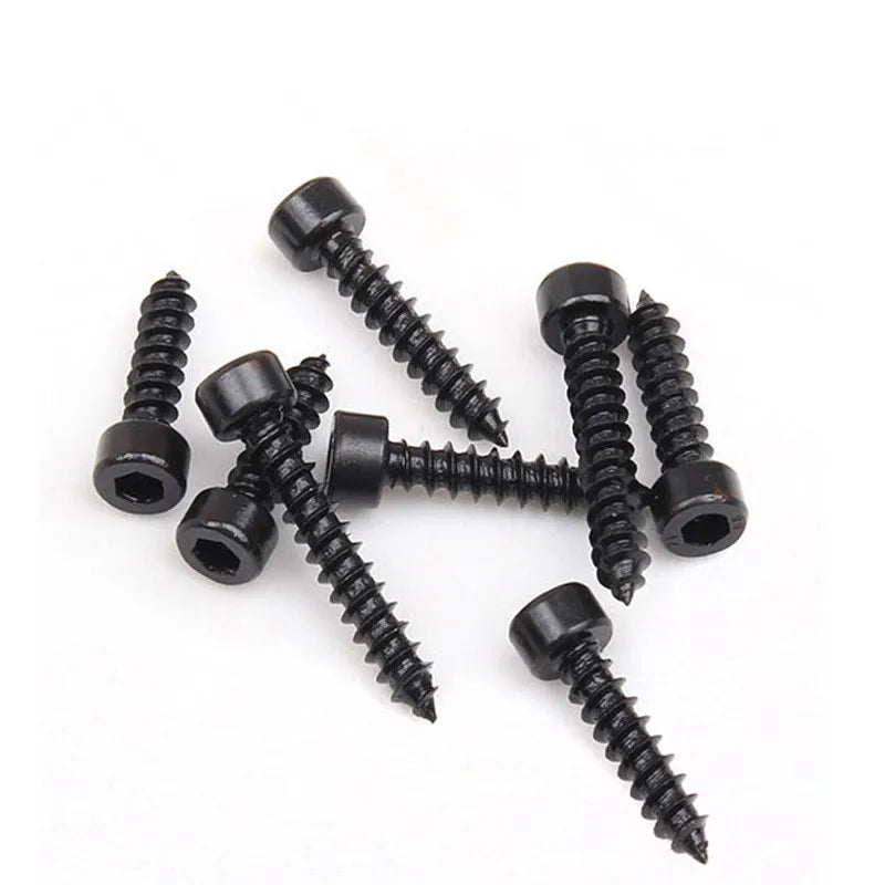 8.8 Grade Black Socket Head Cap Self Tapping Screws Hex Socket Cylinder Head Self Tapping Screws for Speaker Furniture