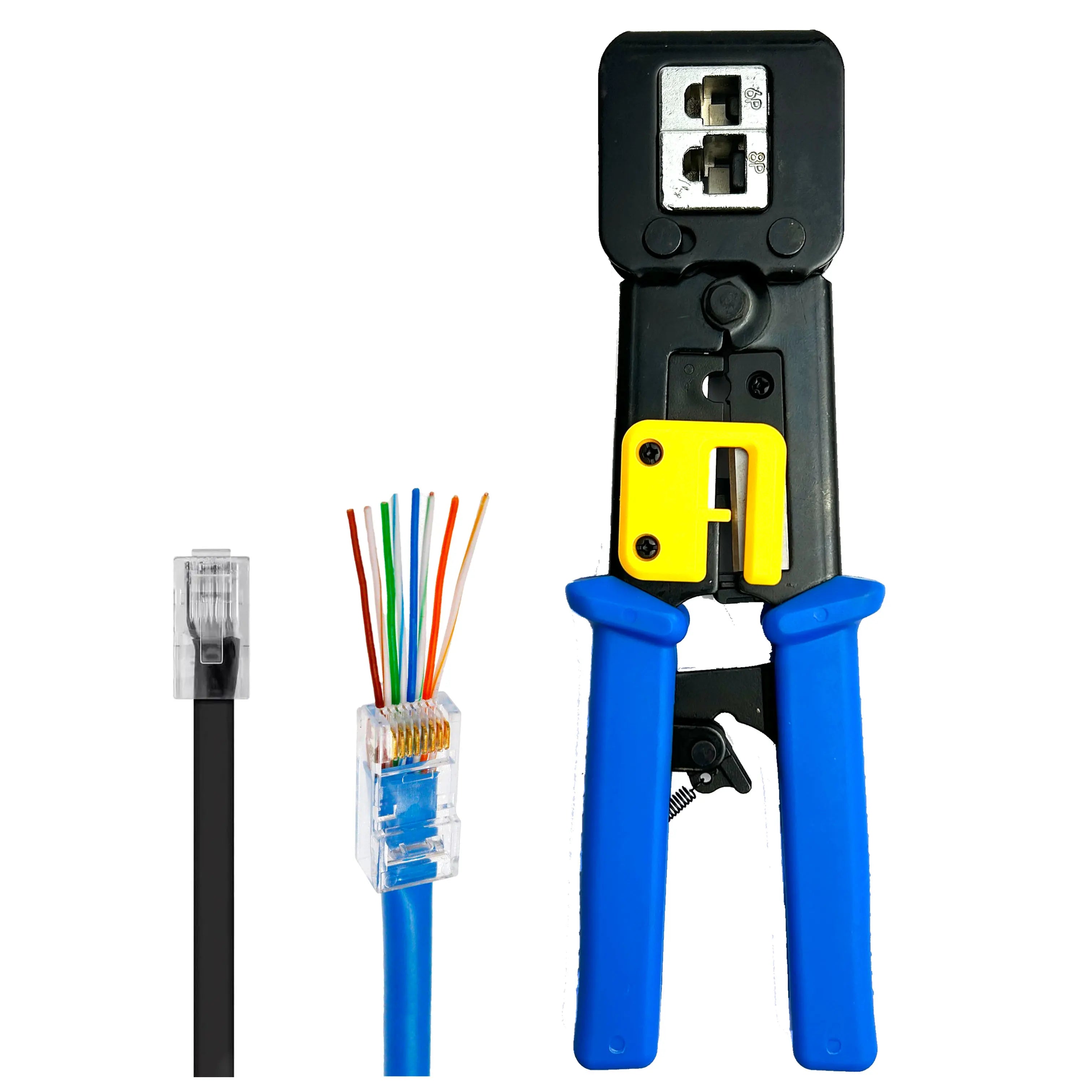 Crimped Wire Mesh Machine Crimper Tool Pass Through Ferrule Hydraulic Wire Network Cable RJ45 Crimping Tool Crimping Tools
