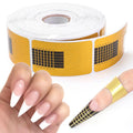 100pcs Acrylic Nail Art Forms Nail Extension UV Gel Polish French Stencils Guide Paper Nail Polish Extension Tool