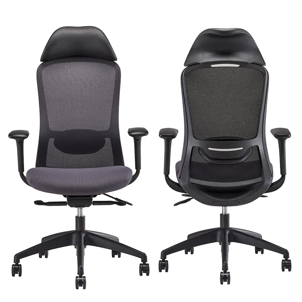 Factory Modern Ergonomic Adjustable Office Chair 200KG Heavy Duty 4D Move PU Armrest Swivel Mesh Executive Boss Chair Lumbar