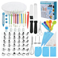 Baking Accessories 66pcs DIY Cake Decorating Tools Kit with Cake Rotating Turntable Muffin Cup Mold Nozzles Set for Pastry Tools