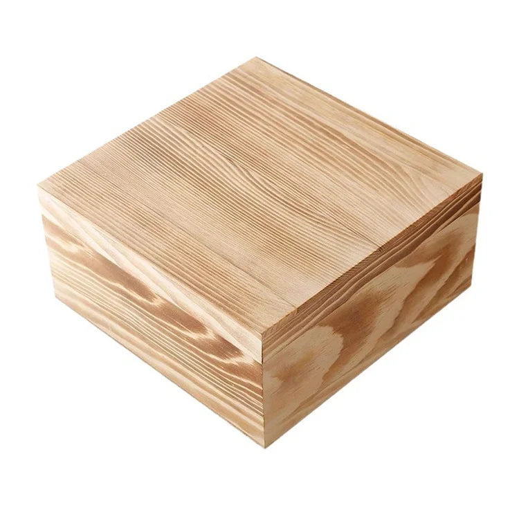 Wooden Gift Boxes Large Memory Box for Keepsakes Decorative Boxes With Lids Wooden Box With Hinged Lid Stash Box Brown Box
